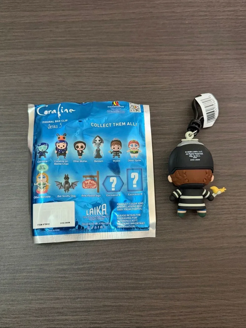 Coraline Series 5 Figural Bag Clip Keychain - Wybie